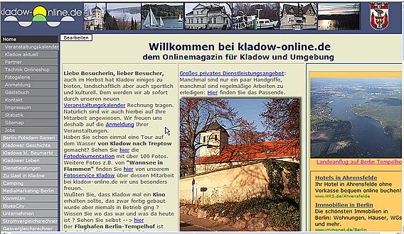 Beispielseite Kladow - Onlineportal